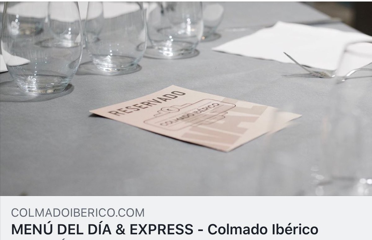 ColmadoIberico's tweet photo. De lunes a viernes mediodía te espera el menú del día en el Colmado Ibérico, platos caseros con mucho fundamento ;) https://t.co/OUxqf1YaC0 https://t.co/V4F7niDvp7