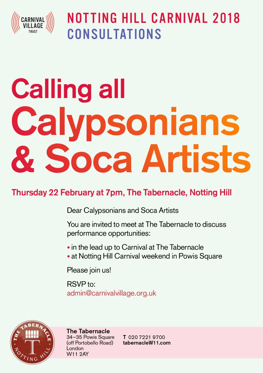CarnivalVT's tweet photo. Notting Hill Carnival meetings #soca #calypsonians #LNHC2018 #cvt #tabernaclew11 https://t.co/nXNu9Eagur