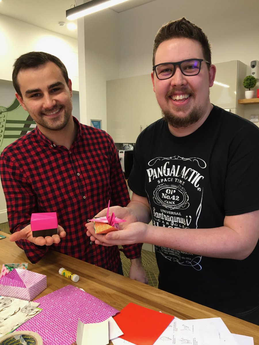 headspacegroup's tweet photo. Celebrating #ChineseNewYear with an origami workshop using crafty bits @FromPaperchase 🎨 #ProjectCraft #YearoftheDog2018 https://t.co/Lujgy5zLOR