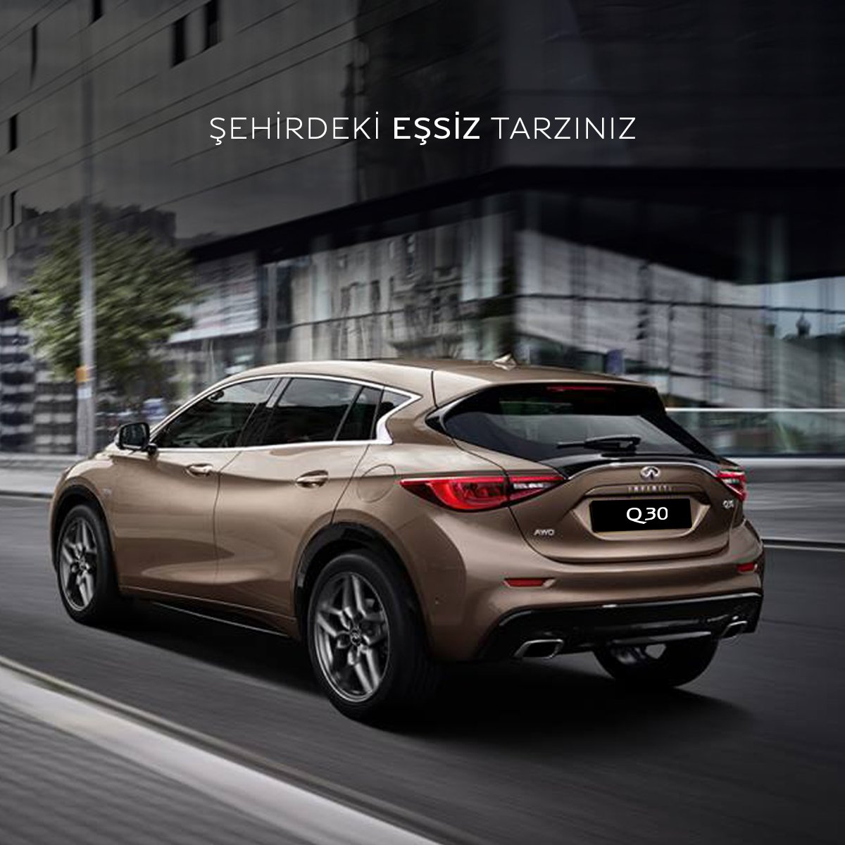 InfinitiTurkiye's tweet photo. Şehirde tarzınızı #INFINITI #Q30 ile yansıtın. https://t.co/knwme70nv7