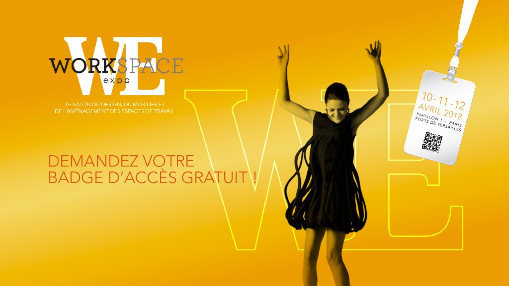 Designers d'espaces de travail, venez découvrir toutes les nouvelles collections les plus grandes marques les 10, 11 et 12 avril prochains ! Le salon B to B du design, du mobilier et de l'aménagement des espaces de travail vous attend → bit.ly/2EFj2ok