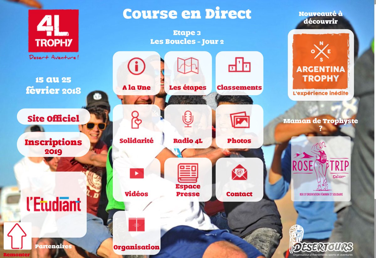 PauGeoNews's tweet photo. On the road du @4L_Trophy : suivez les équipages des étudiants du #MasterDAST de l'@universite_uppa :
- équipage 143 les Géo'dacieuses : Chloé & Manon
- équipage 144 les G4lériens : Thomas & Théo
https://t.co/U4M9zMe0Ht
Bonne route 👍 https://t.co/z5rIn6GfKR