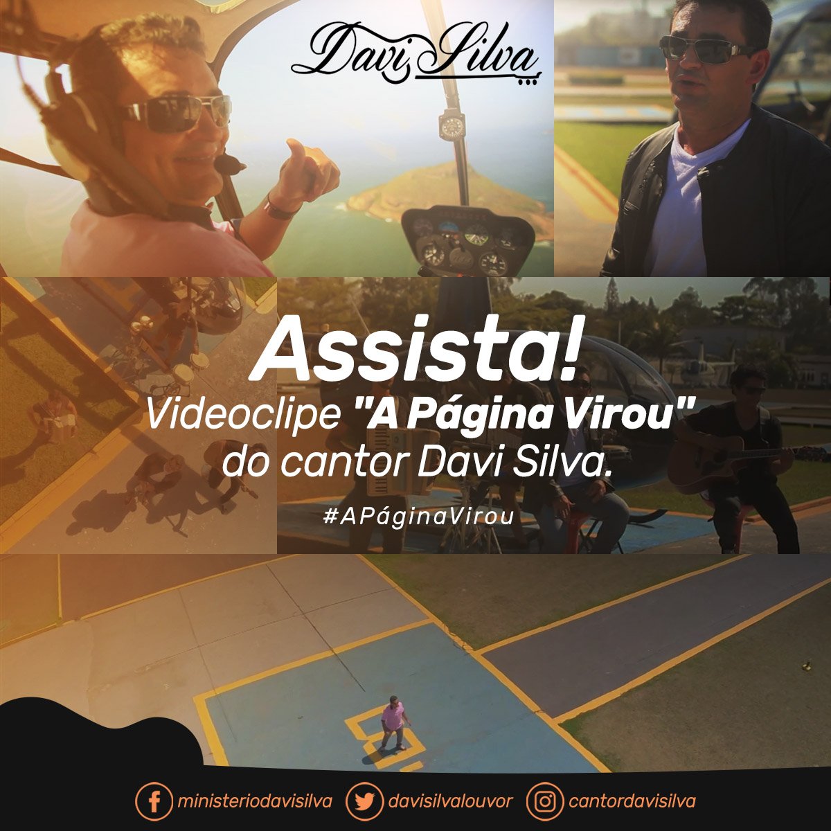 Passa lá no meu canal <a href="/YouTube/">YouTube</a> e confira o videoclipe da canção "A Página Virou": youtube.com/watch?v=CD1CKq… #DaviSilva #AVozDoBrasil #Sertanejo #Louvor 🎥🎶🎤 <a href="/davisilvalouvor/">David Silva</a>