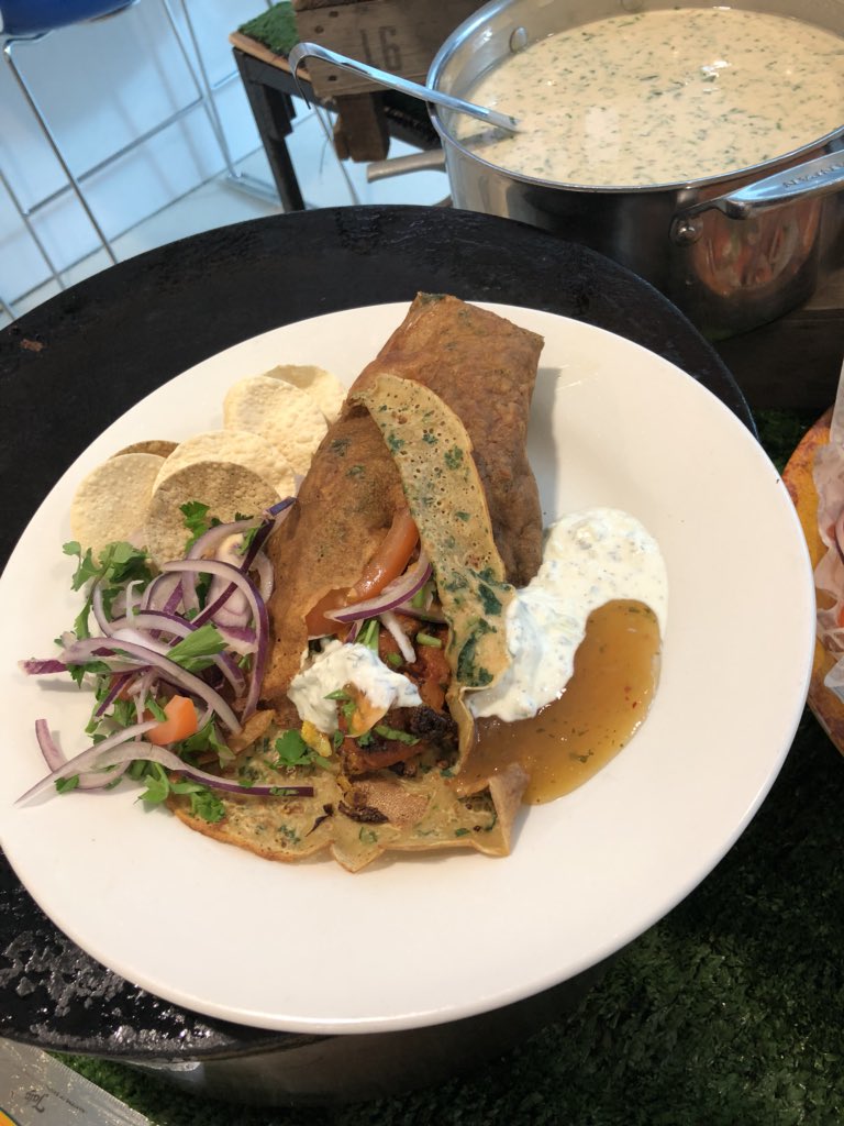 DOSA STREET FOOD <a href="/O2/">O2</a> Telefonica. Crispy Indian pancake with sweet potato masala <a href="/vickiwright47/">vicki wright</a> <a href="/bathroadfood/">@bathroadcatering</a> <a href="/lloydie1/">lloyd burford</a> #dosa #O2 #dosastreet #foodislife #foodporn