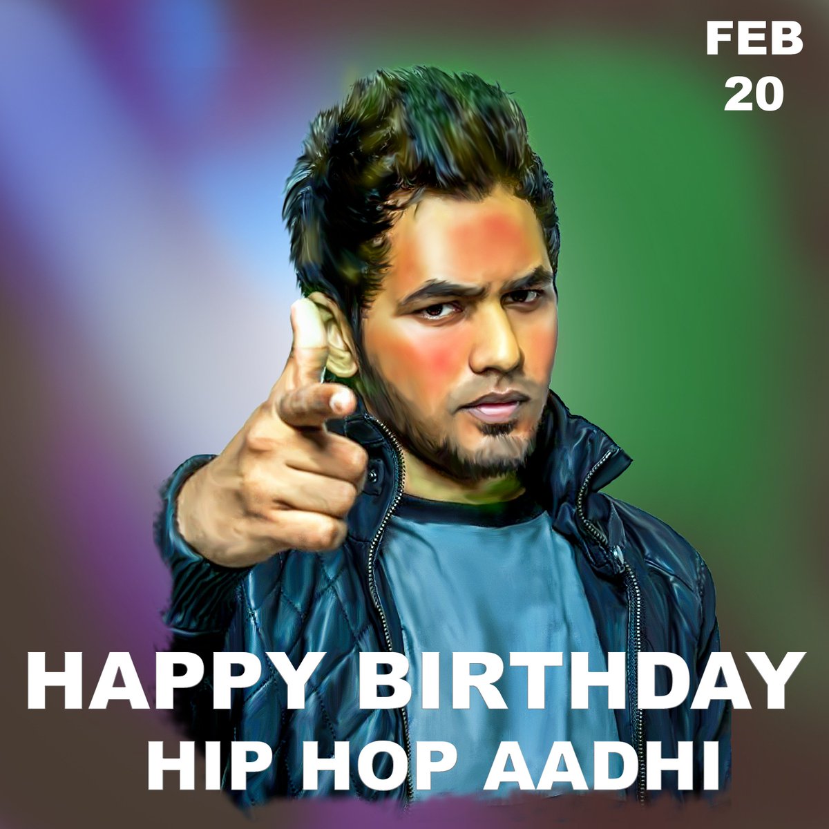 Happy Birthday 😘 @hiphoptamizha @Hiphop_thamizha Bro #SmudgeArt #Spreadlove