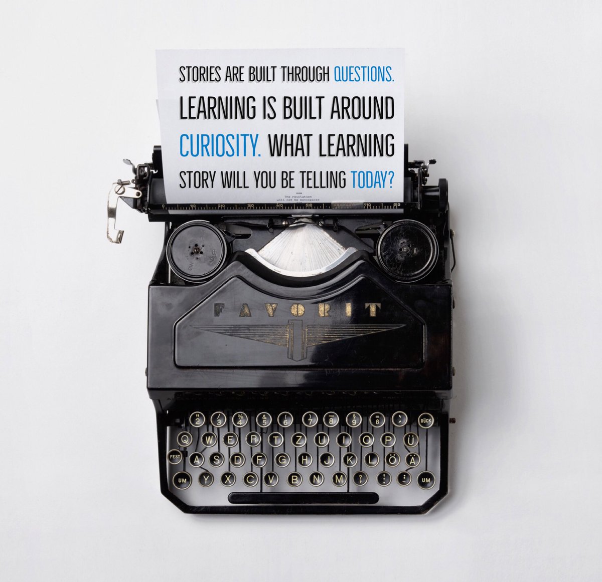 atkauffman's tweet photo. Your students step through the doors of the classroom and what story will they hear today? Will it be a story full of curiosity and questions or sit and get? Make their story an inspirational one today #education #tlap #inelearn #k12artchat @RafranzDavis https://t.co/RcJnr8sNtj