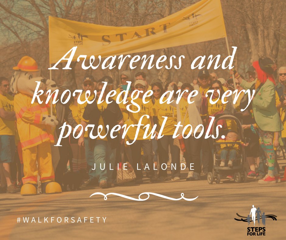 JOIN US as we take a step forward IN PREVENTION this April / May!
REGISTER @ STEPSFORLIFE.CA TODAY!
#walkforsafety #healthandsafety #safetyfirst #stepsforlife #payitforward
