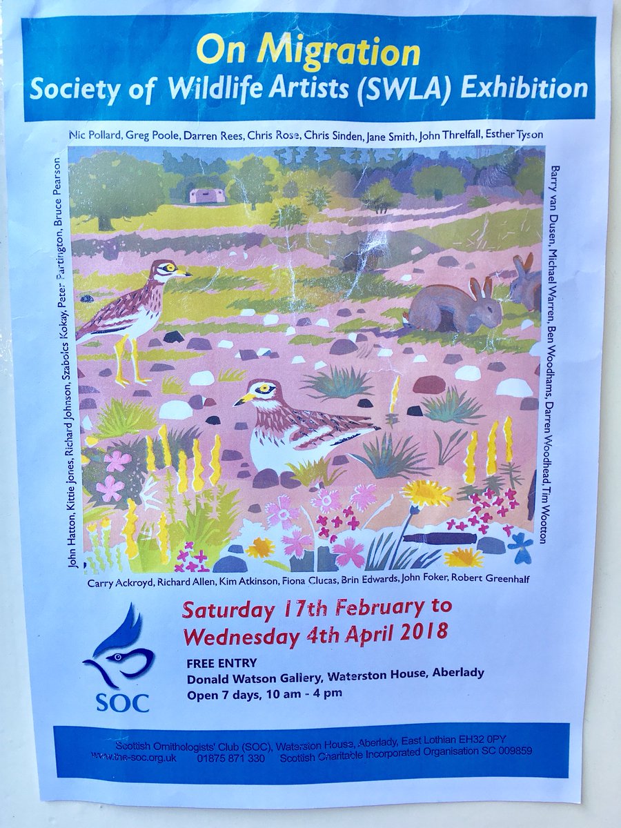 Latest exhibition <a href="/ScottishBirding/">The SOC</a> #waterstonhouse #aberlady showcasing some of the most talented #wildlife #artists working today! Open 7 days 10-4 <a href="/EdinburghNats/">ENHS</a> <a href="/RSPBEdinburghLG/">RSPB Edinburgh Area LG</a> <a href="/TmLivingWBirds/">Go Go Geese</a>