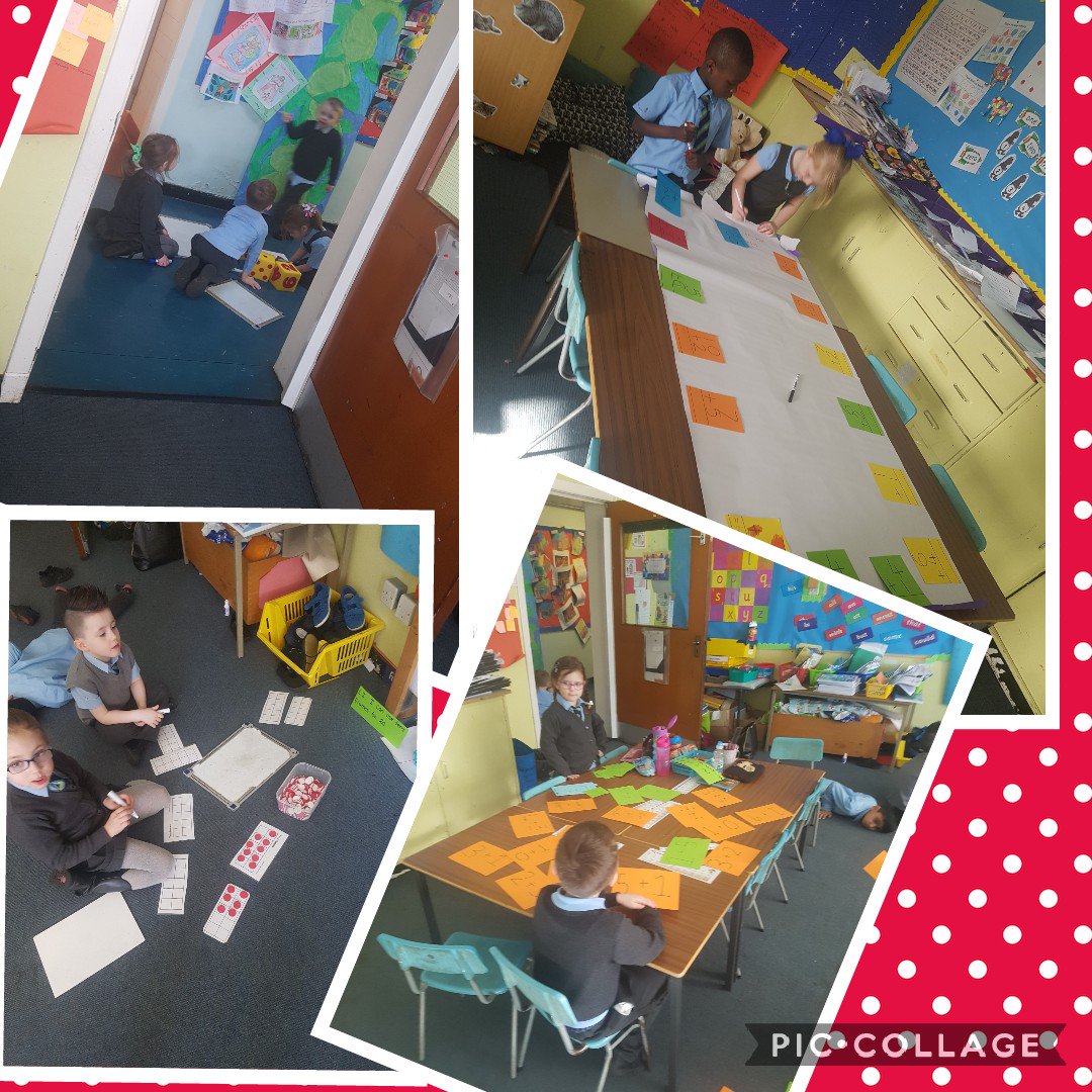 OLRprimary's tweet image. P2/1 were working hard during their math lesson. #compositeclass #numberfamilies #addition #inverseoperations #tensframes