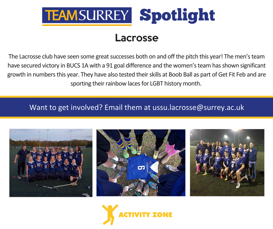 It's February Team Surrey Spotlight time, and this month, it's shining on <a href="/TSLacrosse/">Team Surrey Lacrosse</a> 
Huge congratulations!!