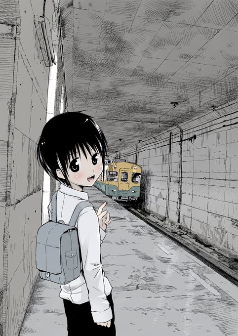 常願寺くんと大川寺駅(富山地方鉄道) 