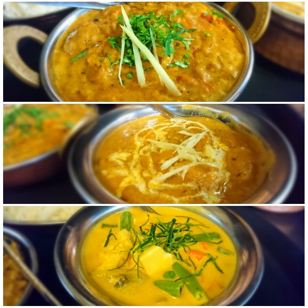 CMultitap's tweet image. Dziś na lunch:
Kurczak Pasanda
Baranina Kadai
Warzywa w Żółtym Curry

#Lunchtime
#Curry
#delicious
