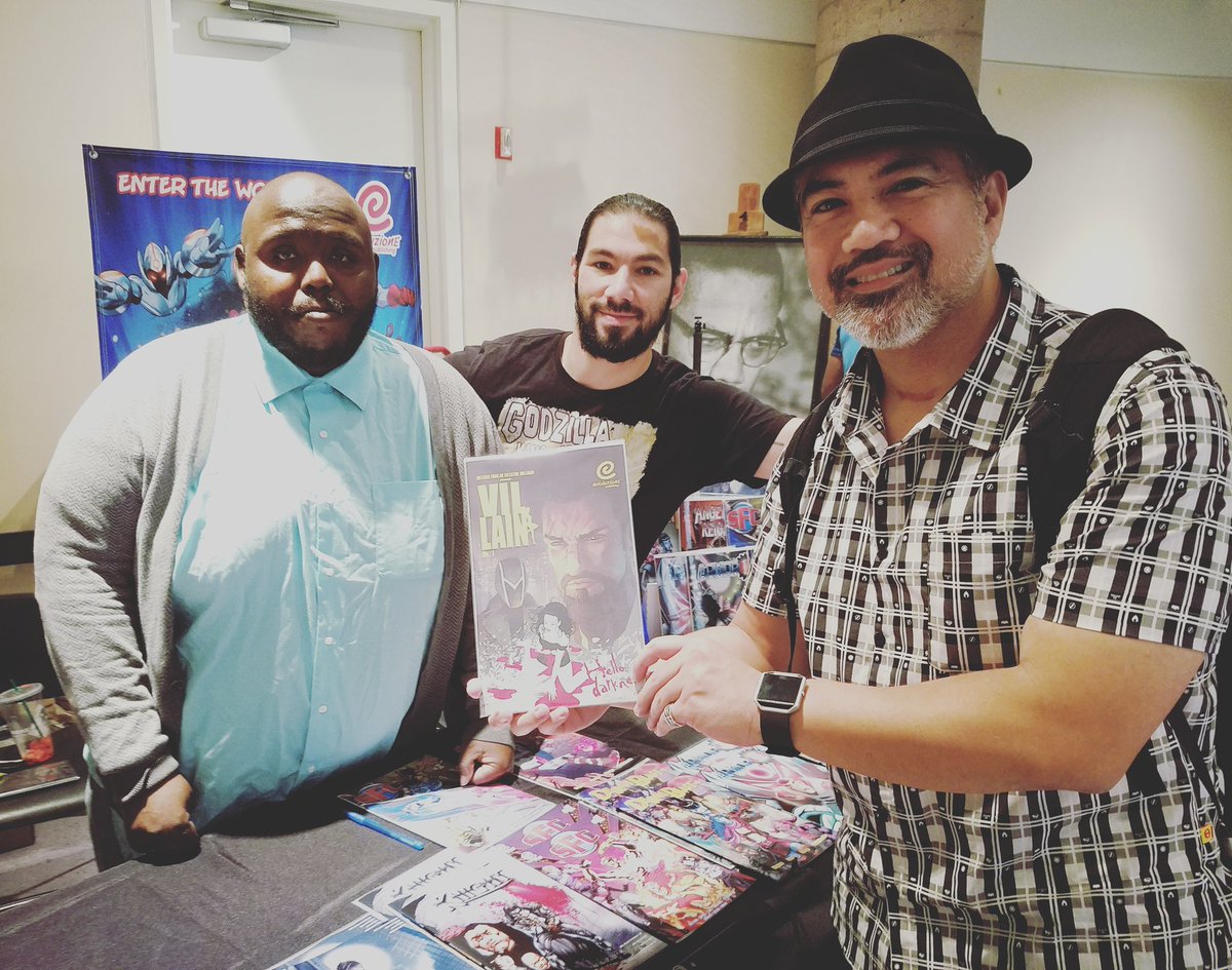 AaronNabus's tweet photo. Met some awesome #Comic #ComicBook creators at Black Comics Day 2018 like Marcel Dupree @Marcel_Dupree and John Griz @JohnGriz619!

#Comics #ComicBooks #RepresentationMatters #BLKCOMIXDAY2018 https://t.co/S5Dgp8e90A