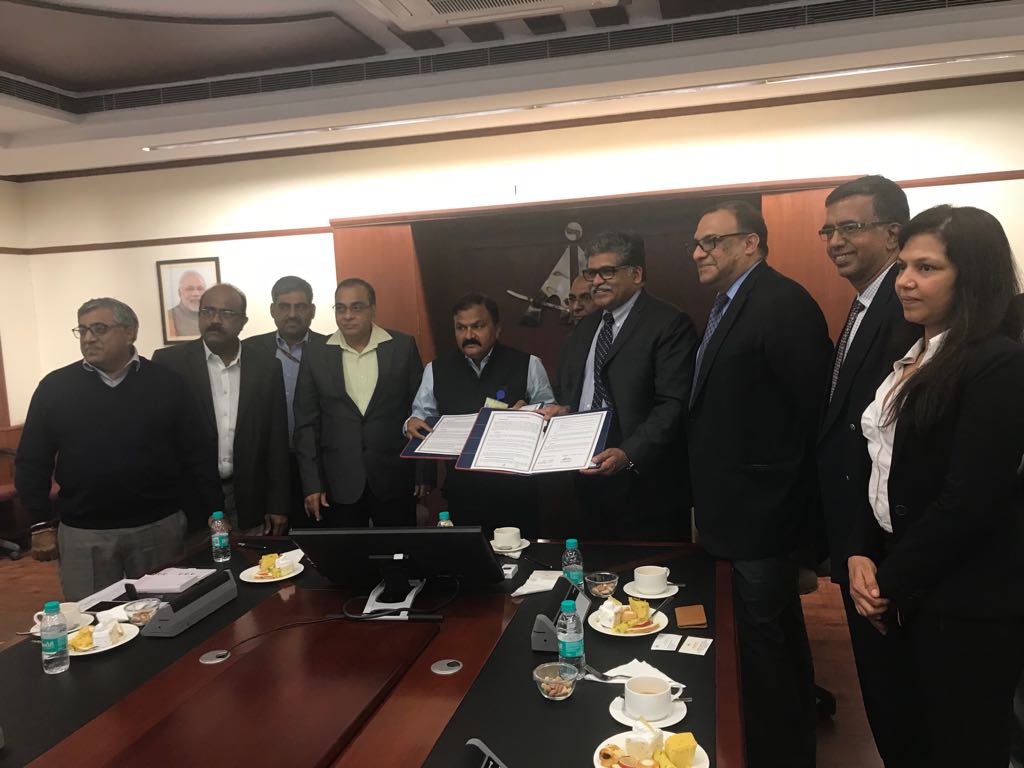 AAI_Official's tweet image. Airports Authority of India today signed an MoU with Honeywell Technology Solutions to develop long term collaboration in the field of aviation technologies and systems and procedures. This collaboration will help address India's future aviation challenges.