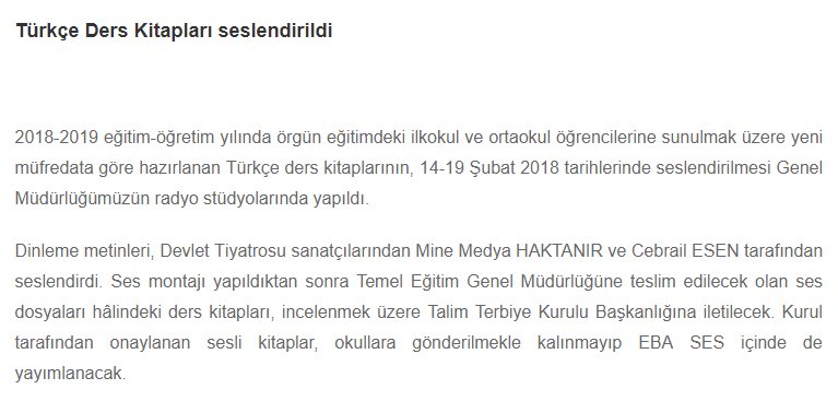 Sesli Kitaplar Dede Korkut Ilkokulu