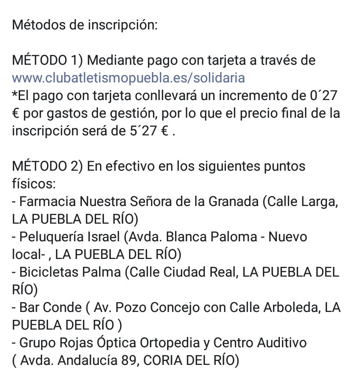 YO CORRO POR BORJA 2018 | Ampliación de plazo
📣 Última oportunidad para inscribirte
📝 Hasta el jueves 22 febrero a las 14:00h
📱 clubatletismopuebla.es/solidaria