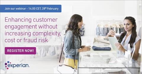 Webinar – Enhancing customer engagement without increasing cost or #fraud risk. 
Your customer journey can be successfully improved without increasing friction, complexity, cost or fraud? To find out how, join the #webinar -  bit.ly/2C0Uxoa