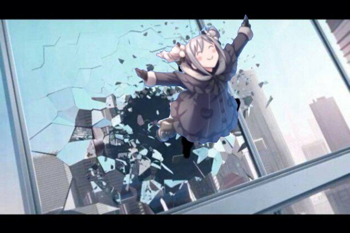 そらす A Twitter 窓ガラス突き破る人の素材探してたんだけどタイミングよく提供されたので