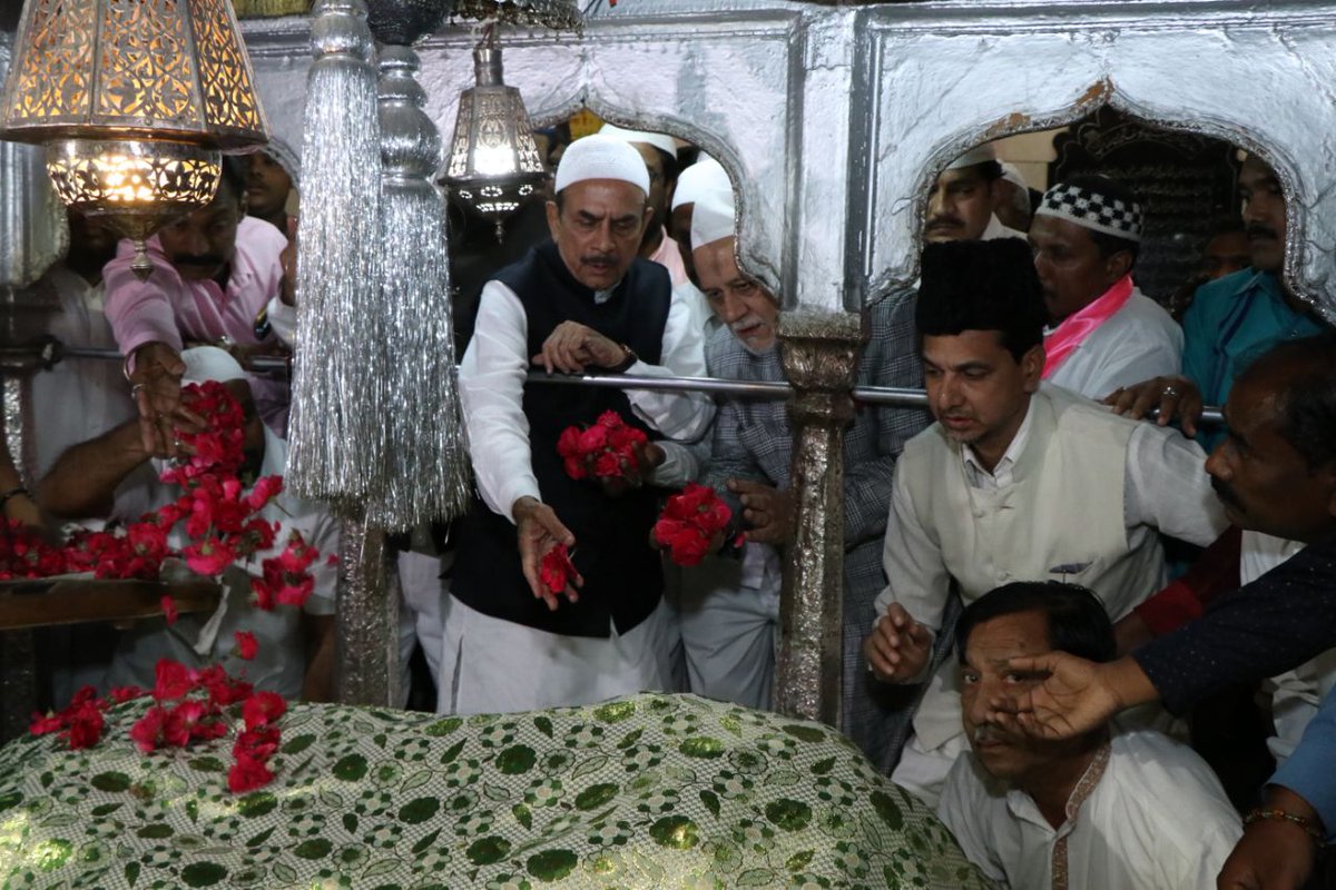 Offering prayers @ Yousufain Dargah,nampally for well being of Hon'ble Chief minister on his Birthday.