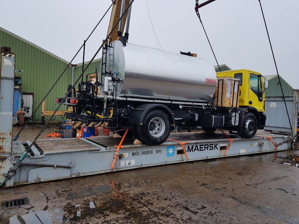 LSILogisticsNI's tweet photo. Two new Iveco Trakker AD trucks heading to #Nepal. Another Himalayan task complete #cargo #flatracks #loveshipping #export https://t.co/XKokViNTNh