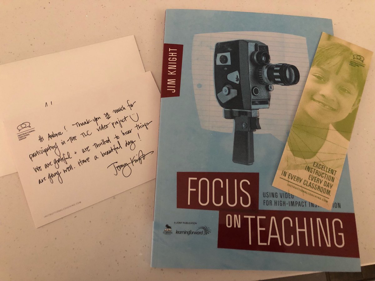 mrs_aubreesmith's tweet image. Ahhh!!! 🎉 Got my free book in the mail and a personalized note from Jenny Knight!! My day is made! Thank-you!! @jimknight99 #focusonteaching #highimpactinstruction #instructionalcoaching