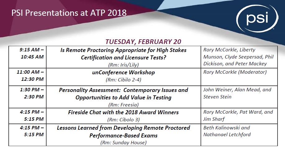PSIServicesLLC's tweet image. Come join us for today&apos;s PSI sessions at ATP Innovation in Testing 2018!  #ATPConf