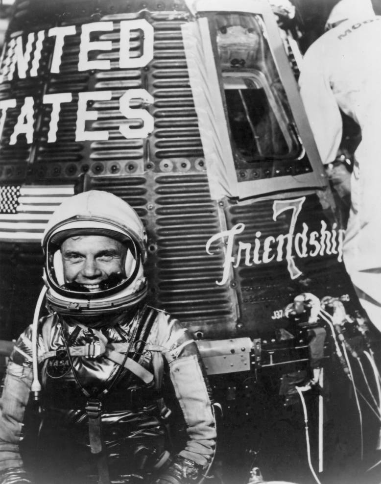 #OTD in 1962, John Glenn became the first American to orbit the Earth. In the Friendship 7 capsule he circled the planet three times on a mission that lasted about five hours. While in orbit, Glenn radioed back to mission control, “Zero G and I feel fine.”