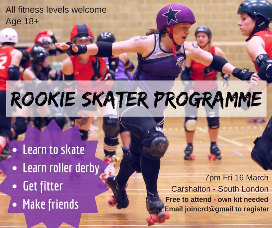 CroydonRD's tweet photo. Have the Winter Olympics inspired you to get involved with sport? Get in touch with us if you're interested in giving roller derby a go! https://t.co/mClFFQGKH1