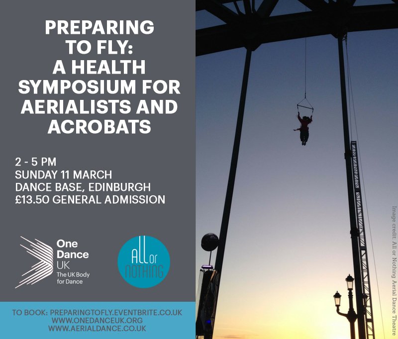 onedanceuk's tweet photo. Learn to fly with #OneDanceUK &amp; @AllorNothingADT's #aerial symposium, coming 11 March. Get prepared, hone your craft, understand your fitness and take to the air. #PreparingToFly https://t.co/ZrhEsSIP8G https://t.co/Uahll37w9I