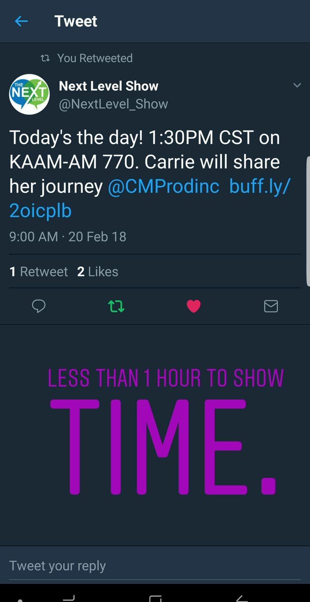 CMProdinc's tweet photo. @NextLevel_Show 1:30pm CST! https://t.co/bpwB9iZDoI