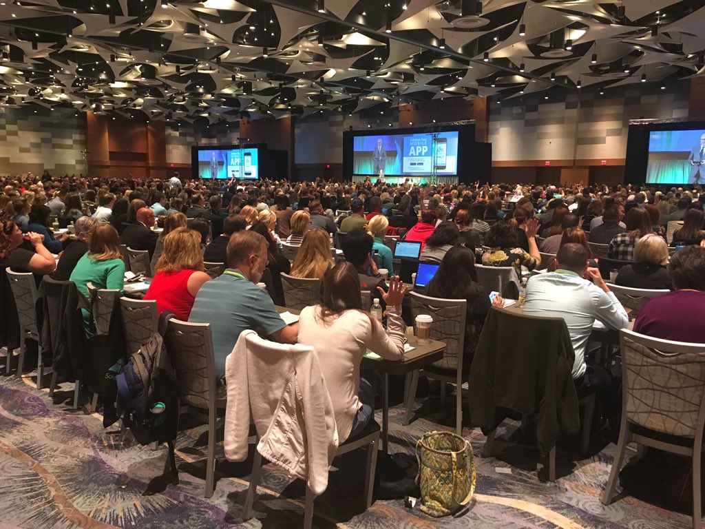 MikeSelf15's tweet photo. Awesome start to PLC Conference this morning!  Great speakers!  Great messages!  #ATPLC #308pride https://t.co/dKS0CdHgp3