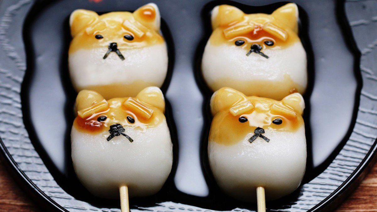 japaninpics's tweet photo. Shiba Inu Dumplings (みたら柴) https://t.co/eq7FmATDYv
