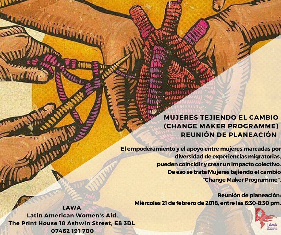 LAWALondon's tweet photo. #ChangeMakerLAWA
Estamos listas para la segunda generacion de #ChangeMakers! Como hacer de nuestros #conocimientosfeministas experiencias prácticas y reproducir el cambio?
Ven a la reunión de planeación el 21 de febrero de 2018.
#empoderamientocolectivo #BMEwomen #LatinPower https://t.co/at2Hi6I6Z3