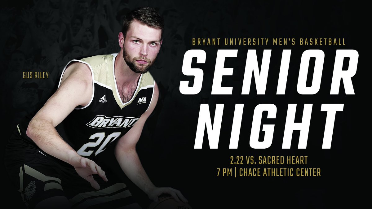 Celebrate Gus &amp; the rest of our Senior Class with us this Thurs.!

Receive HALF OFF your 🎟️if you donate a new or gently used piece of sports equipment. (Offer valid at game only) This all part of <a href="/Bryant_Rec/">Bryant Campus Rec</a> Disability Awareness Days. Donations benefit <a href="/SORhodeIsland/">Special Olympics RI</a> #GoBryant