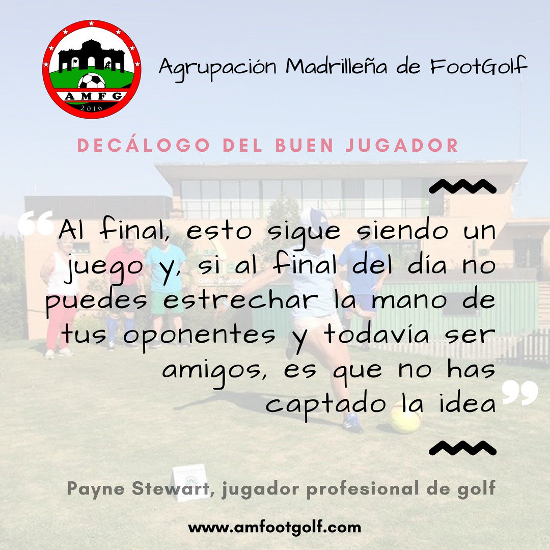 am_footgolf's tweet photo. Porque al fin y al cabo, es solo un juego...
#valores #etiqueta #buenjugador #FootGolf #RetoAMFG
@OleoExt @FootgolfES @consejofootgolf https://t.co/OwfEgRQRvD