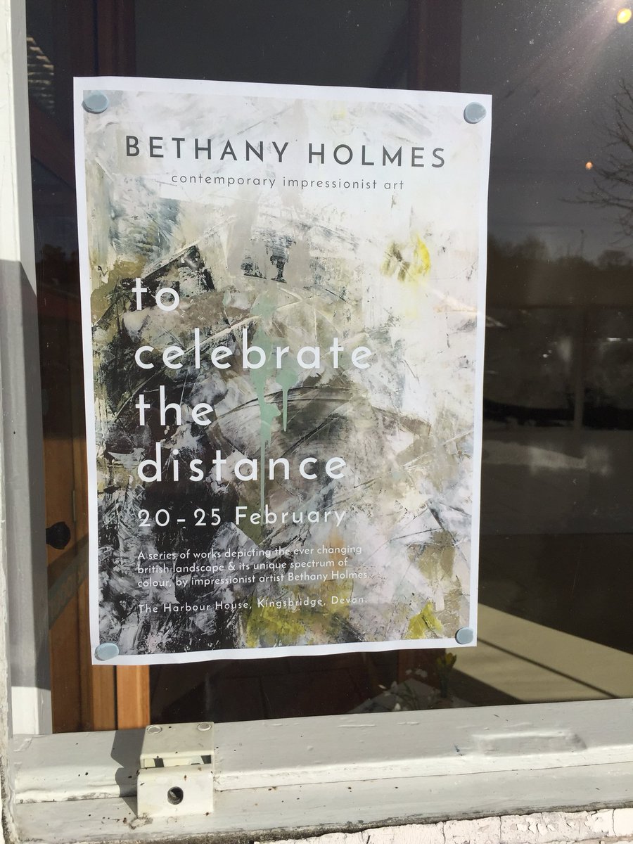 @HHArtsandYoga @bethany_holmes First Day of exhibition in lovely sunny Kingsbridge