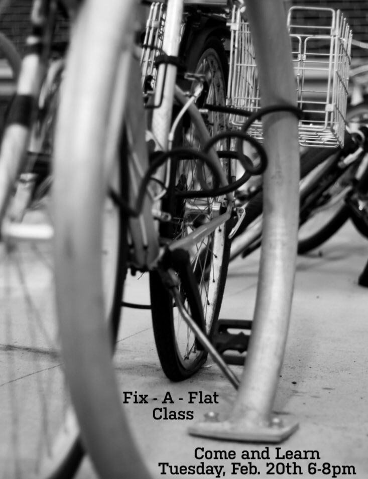 OUDunhamCollege's tweet photo. #DunhamPalooza continues. Join us tonight in room A108 for our bike repair workshop. Or compete for your floor at 8 in our scavenger hunt (sign up with your RM or GT). https://t.co/TSRswADzxr