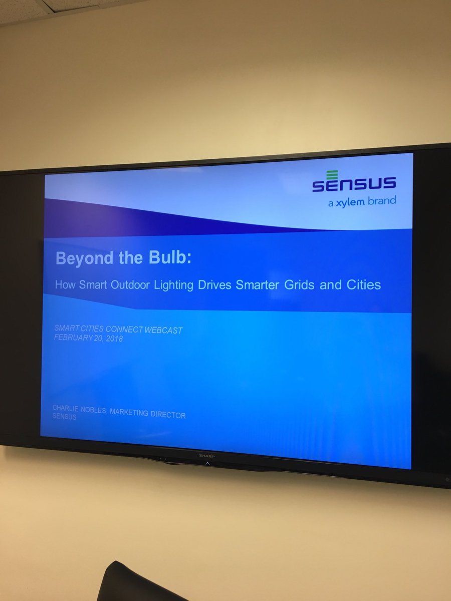 Noblestheman's tweet photo. Just minutes away from the Beyond the Bulb webcast!  How does the screen look?  @SensusGlobal #smartcities #smartlighting. https://t.co/TKVgOBgicK