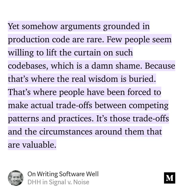 Why I started the “On Writing Software Well” series. m.signalvnoise.com/on-writing-sof…