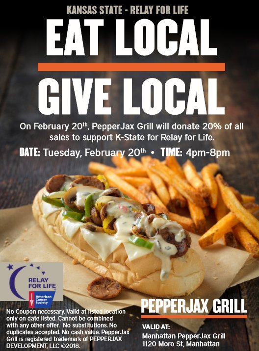 RFLofKSU's tweet photo. You have yet another chance to participate in fundraising for the American Cancer Society! Check it out! https://t.co/tDE4hl40cQ
