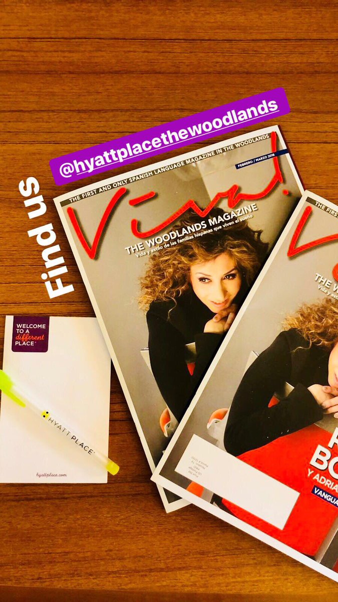 VivaTheMagazine's tweet photo. Find VIVA! The Woodlands Magazine at Hyatt Place Houston/The Woodlands! Check out our new Feb/March Edition out now! #vivalifestyle https://t.co/cVTlhLfsYQ