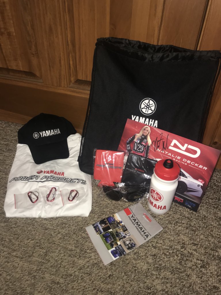 NatalieRacing's tweet image. GIVEAWAY!!!! #yamaha ❤️ retweet and follow me to win all this amazing Yamaha swag ❤️
