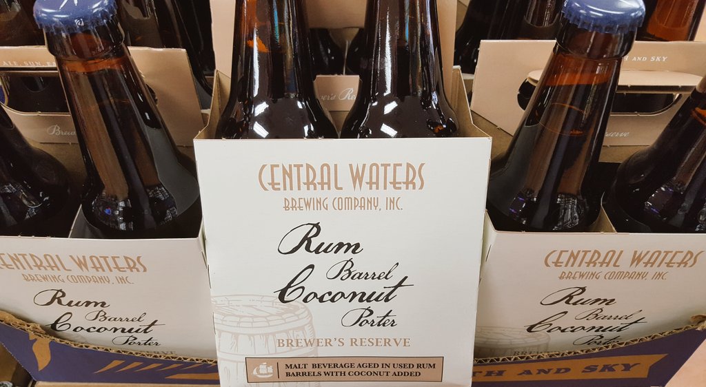 CityViewLiquor's tweet photo. Yo-Ho-HO! #Wisconsin 's largest #BarrelProgram keeps churning out the hits! @CWBrewing RUM BARREL COCONUT PORTER is HERE! #DrinkLocal #WIBeer #BarrelAgedLiquidTreasure https://t.co/44avqssdKP