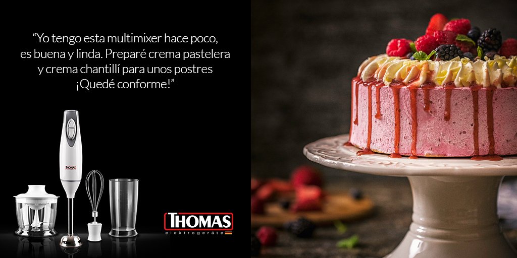 Thomas_Chile's tweet image. ¡Productos pensados para ti! Marcela nos dio su experiencia con la Multimixer TH-8720, ¿y tú, la has probado? Conócela acá: goo.gl/RPUMrM