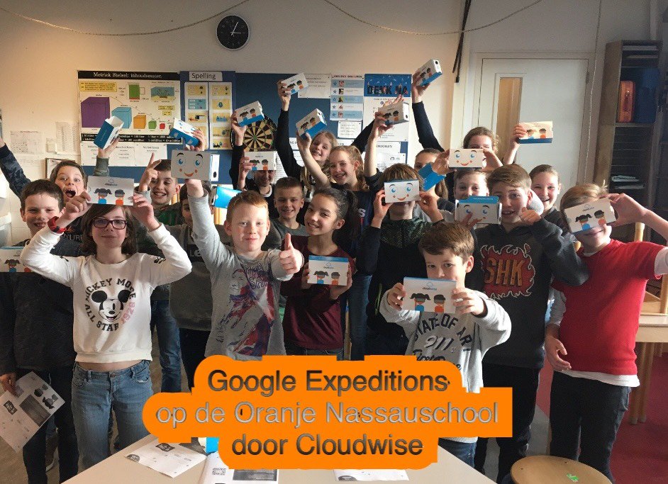 Onlangs zijn we gestart met onze #GoogleExpedition. Door Virtual Reality nemen we leerlingen mee op ontdekkingsreis in de klas. Bekijk onze eerste expeditie: cloudwise.nl/starten-met-go…