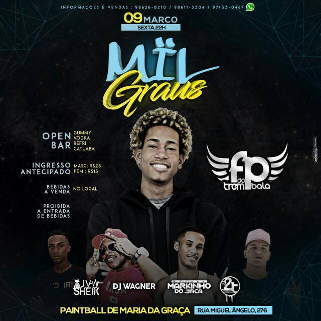Novinho_JT's tweet photo. Não tem jeito explodiu mais uma #MILGRAUS
_Ingressos comigo
*Masculino R$ 25,00
*Feminino R$ 15,00
VC NAO PODER PERDER ESSA, BROTA E CONVOCA.
Tren Mil Graus https://t.co/8bOALLXHRP