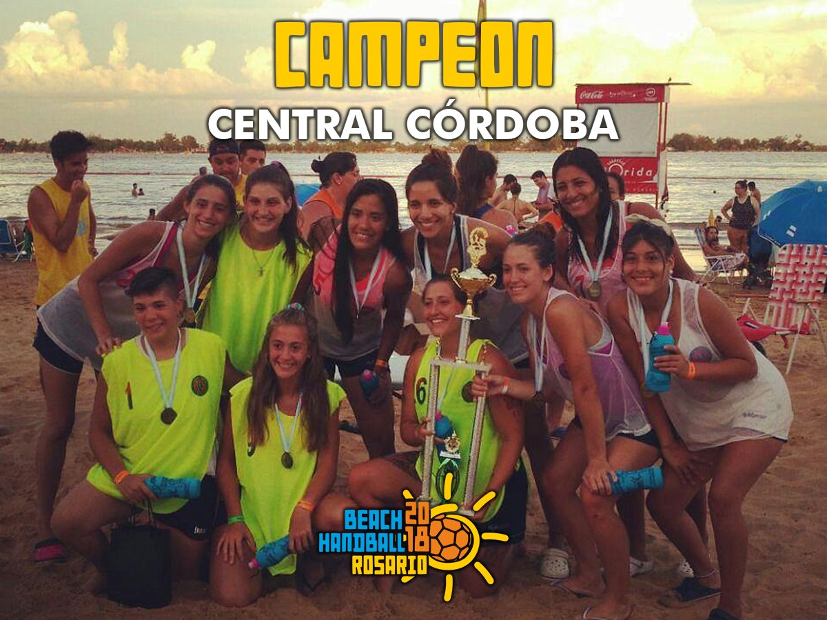 RosarioHandball's tweet photo. Felicitamos a Central Córdoba, campeonas del Beach Handball Rosario edición 2018 en la rama femenina! https://t.co/c7TCHTto8W