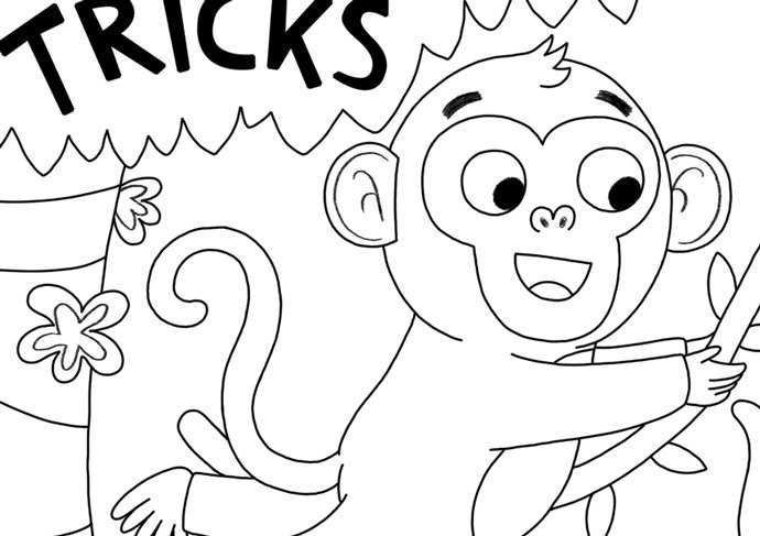 Munkey_Pants's tweet photo. Putting together a colouring page for a school visit in a few weeks time :) #MonkeyTricks https://t.co/uaNuIJt1kH