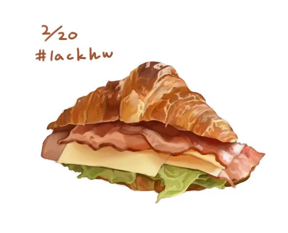 #lackhwクロワッサンサンドが食べたい 