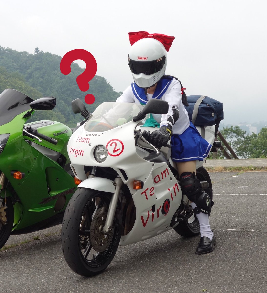 来夢先輩 三代目 バイクにハテナつけると可愛い選手権 ばくおん ホンダ スーパーカブ Cbr 来夢先輩 三代目 バイクにハテナつけると可愛い選手権 ばくおん ホンダ スーパーカブ Cbr